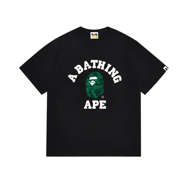 BAPE College Tee Camouflage Ape Head