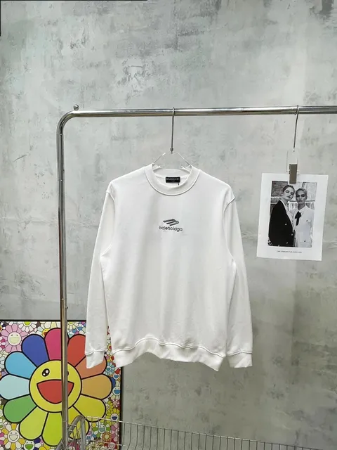Balenciaga Crewneck Sweatshirt Logo Embroidered