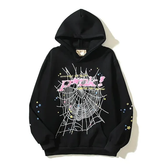 Sp5der Hoodie Spiderweb Print
