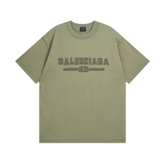 Balenciaga Logo T-Shirt Embroidered BB