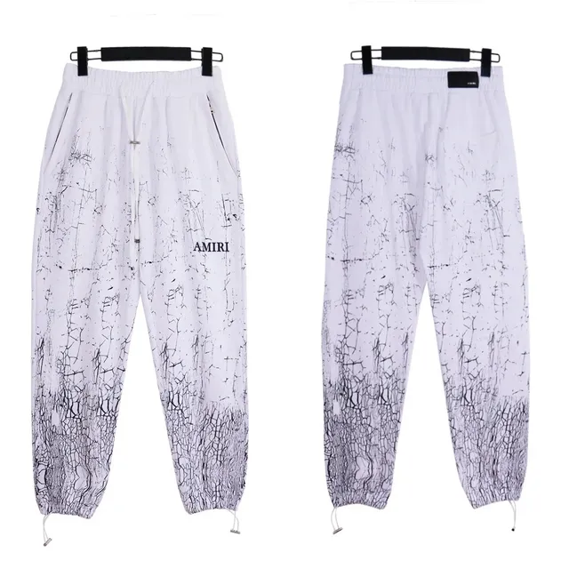 Amiri Cracked Print Joggers Cracked Effect