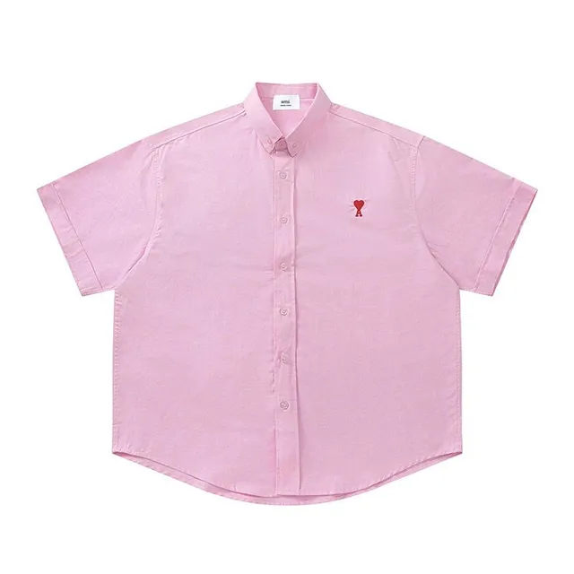AMI Paris Short-Sleeve Shirt Heart Logo
