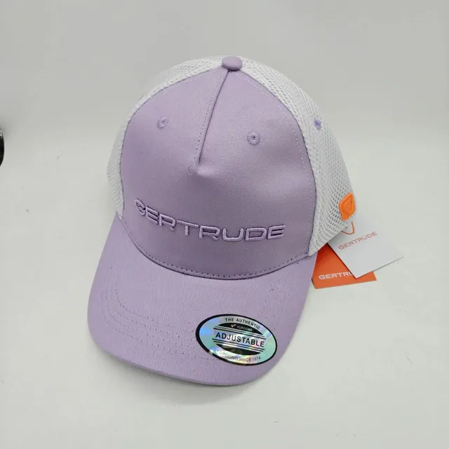 Gertrude Gaston Trucker Cap Embroidered Logo