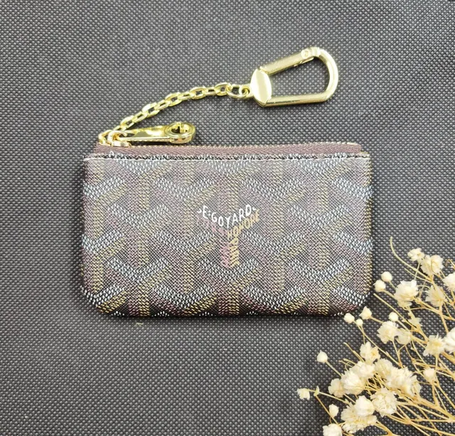 Goyard Key Pouch Chevron Canvas
