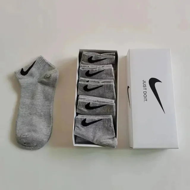 Nike短袜-五双灰色