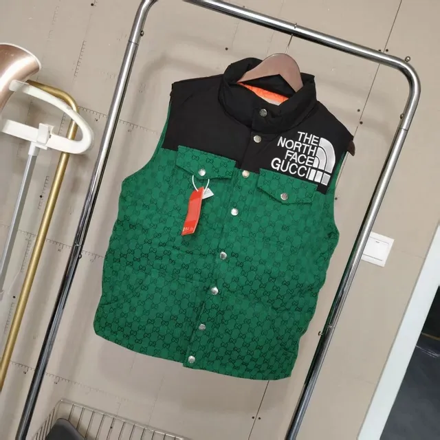 Gucci × The North Face Quilted Vest GG Monogram x TNF Logo