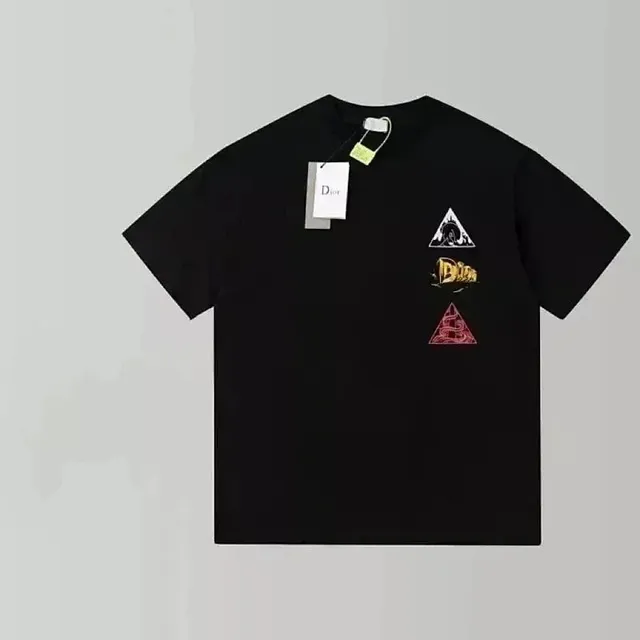Dior Graphic T-Shirt Triangular Logo Patch