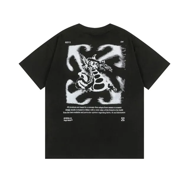 Off-White Graphic T-Shirt Dragon Print