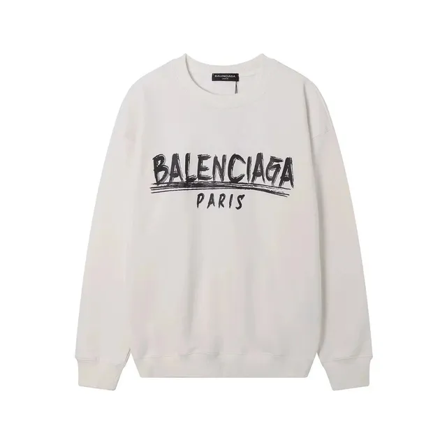 Balenciaga Crewneck Sweatshirt Brushstroke Logo