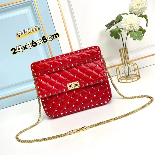 Valentino Rockstud Chain Bag Quilted Studs