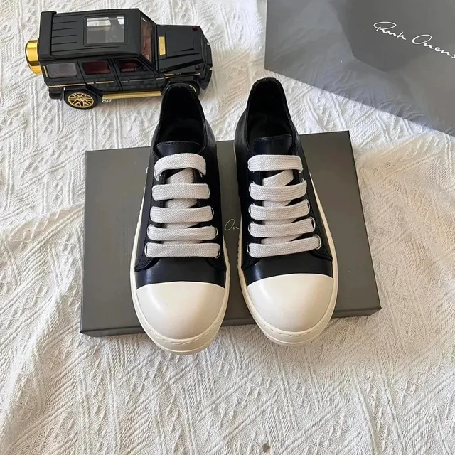 Rick Owens Low Top Sneaker Black and White