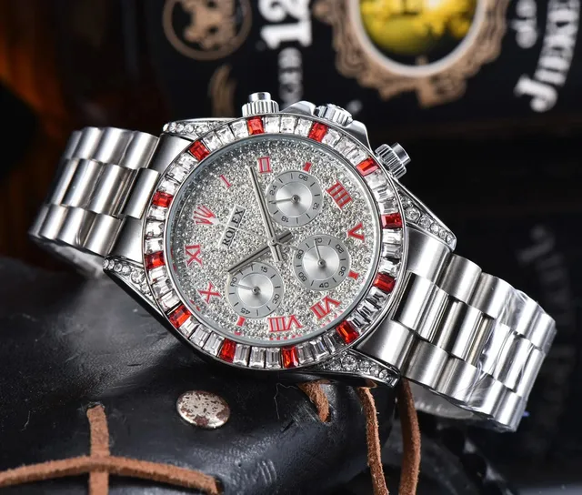 Rolex Daytona Chronograph Ice Cube Diamond Ruby Bezel