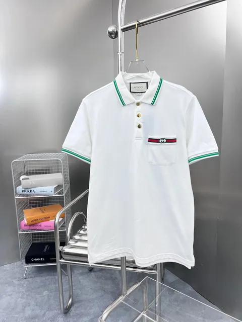 Gucci Polo Shirt Web Stripe Pocket