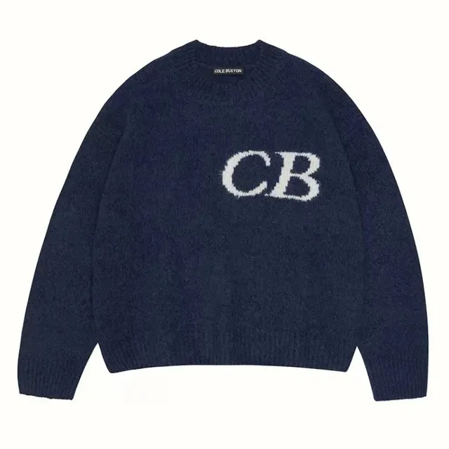 Cole Buxton Knit Sweater CB Logo