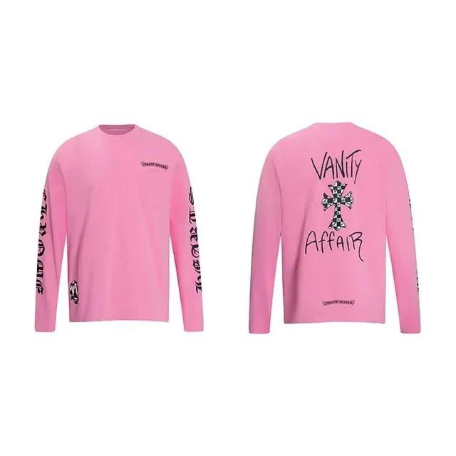 Chrome Hearts Long Sleeve Tee Vanity Affair Cross Print