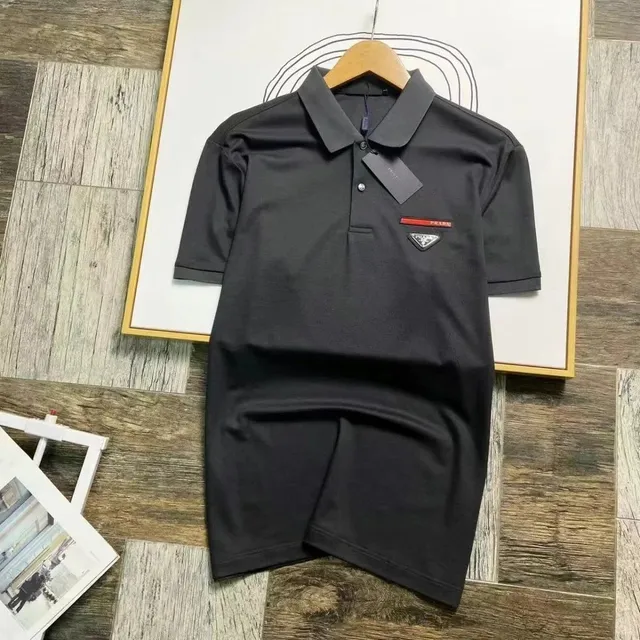Prada Polo Shirt Triangle Logo