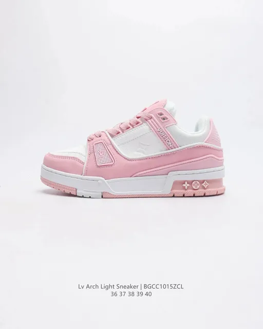 Louis Vuitton Arch Light Sneaker Pink and White