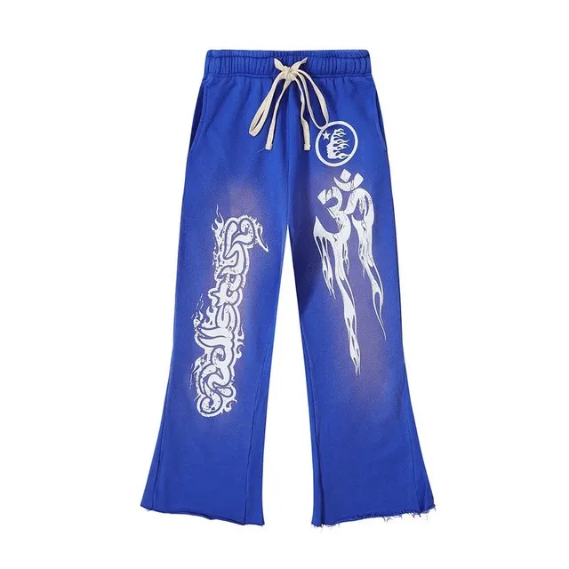 Broken Planet Printed Sweatpants Om Symbol Graphic