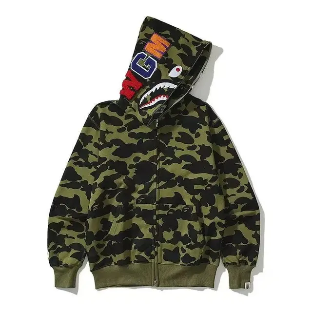 BAPE Shark Hoodie Camo