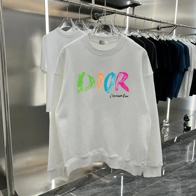 Dior Crayon Logo Sweatshirt Multicolor Logo