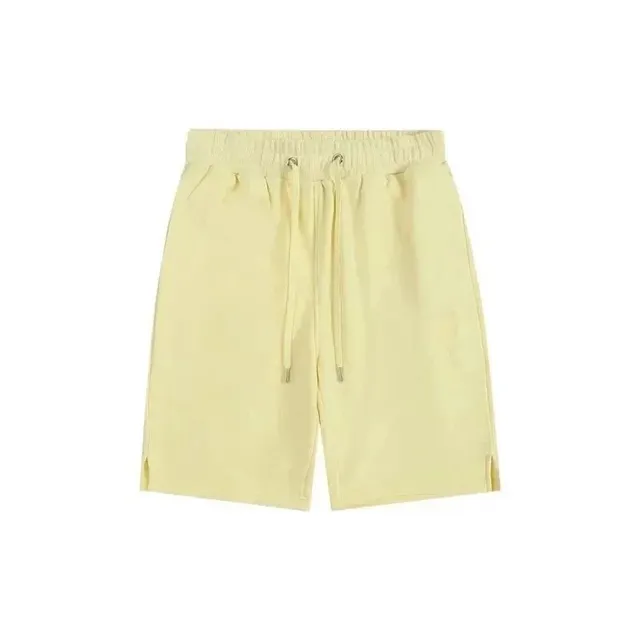 AMI Paris Drawstring Shorts Light Yellow