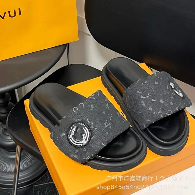 圆扣牛仔黑