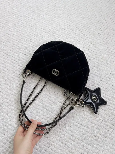 丝绒黑色（双O扣）