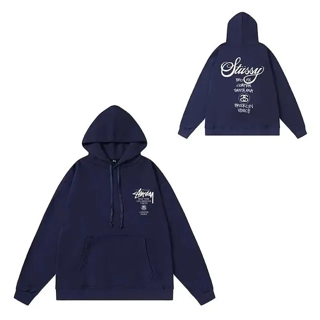 Stüssy Hooded Sweatshirt City Logo Print