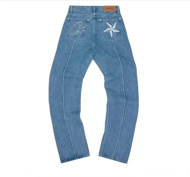 Corteiz Straight Fit Jeans Star Embroidery