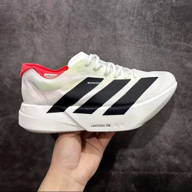 Adidas Adizero Adios Pro 4 White Black Red