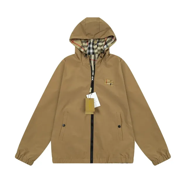 Burberry Hooded Windbreaker Check Lining