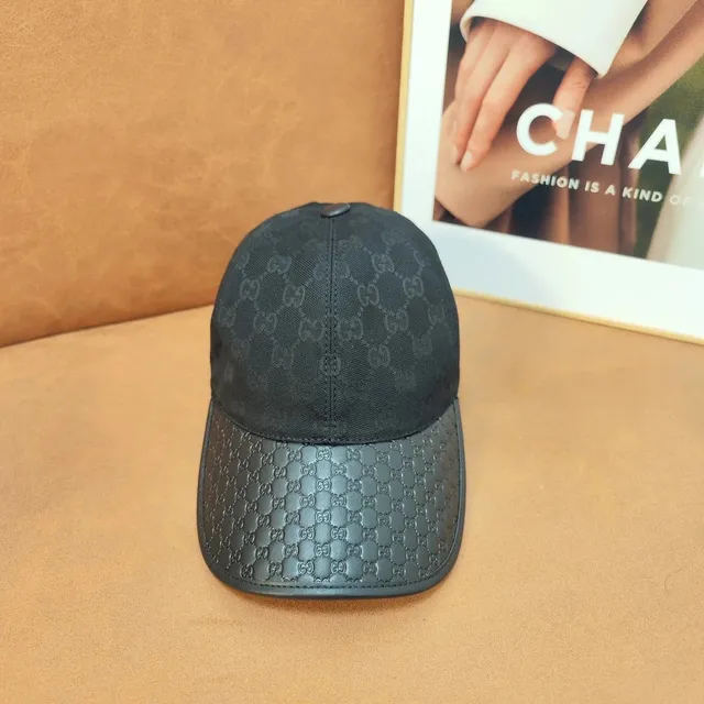 Gucci GG Monogram Cap Black