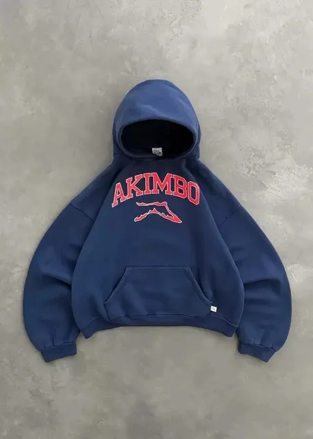 Akimbo Club Hooded Sweatshirt Akimbo Arch Logo
