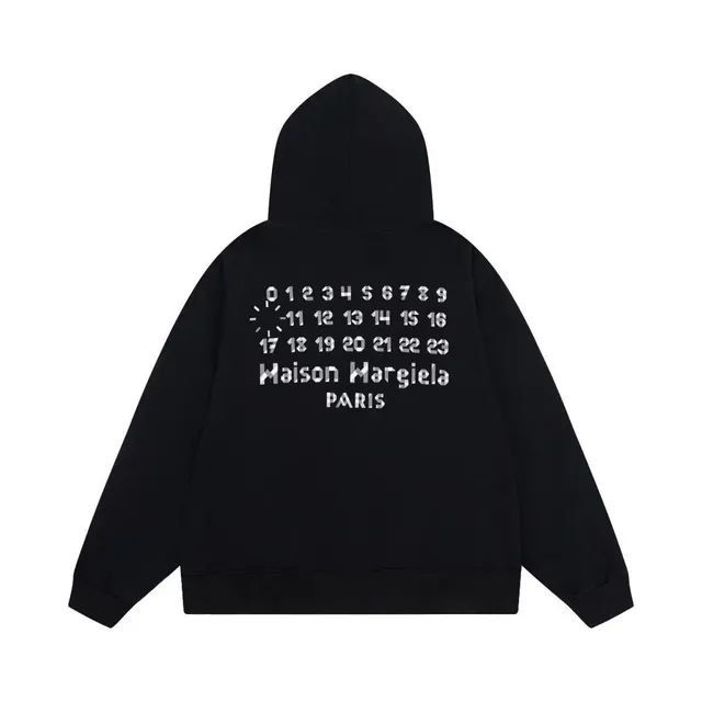 Maison Margiela Hooded Sweatshirt Number Print