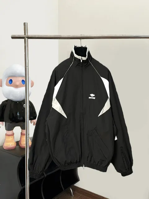 Balenciaga Windbreaker Jacket Contrast Panel