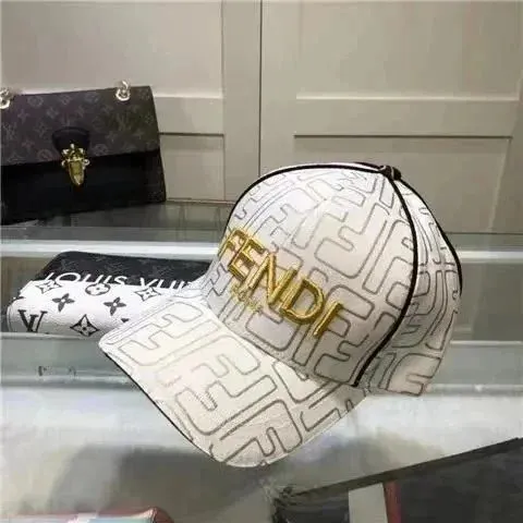 Fendi Cap FF Logo Print