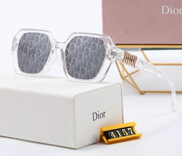 Sunglasses Crystal Frame with Oblique Dior Logo Lens