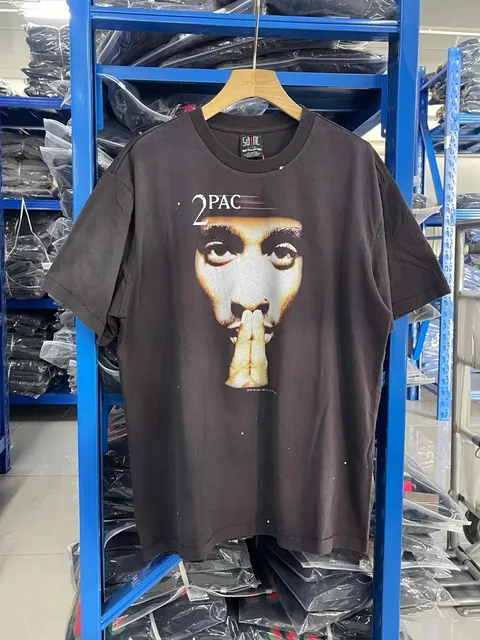 Saint Michael Graphic T-Shirt 2Pac Portrait