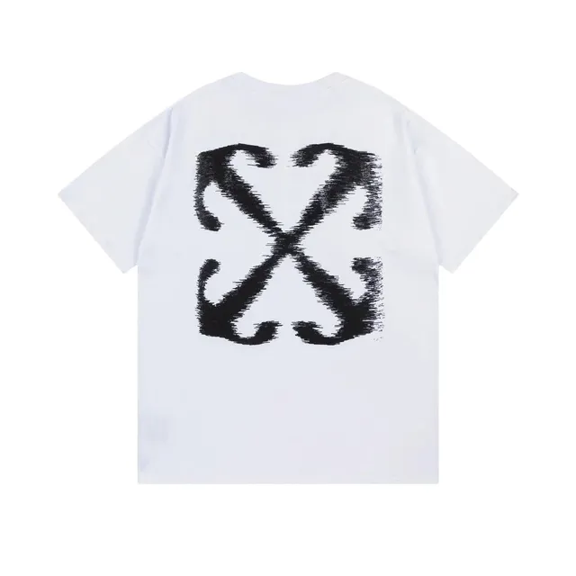 Off-White Arrow Logo Tee Distorted Arrow Print