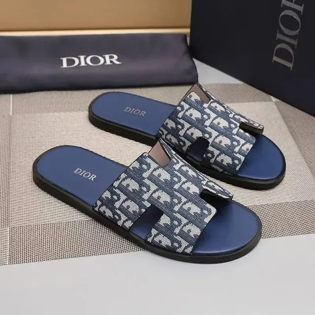 Dior Slide Sandal Oblique Logo