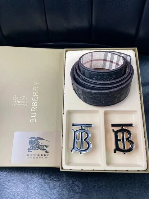 Burberry Reversible Belt Check and Leather
