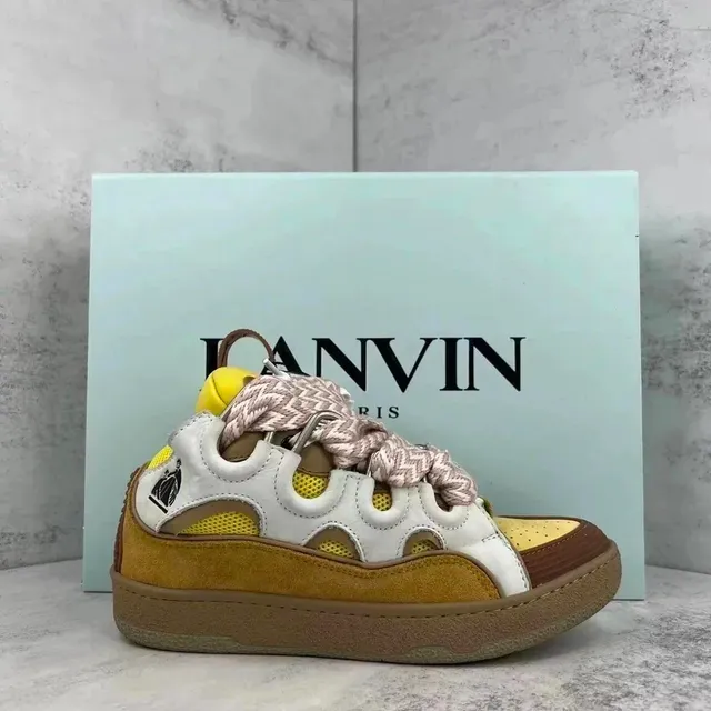 Lanvin Sneaker Multi-Color Mesh and Suede