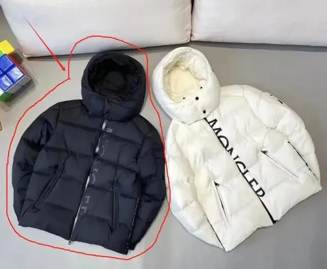 Moncler Down Puffer Jacket Logo-Print Hooded