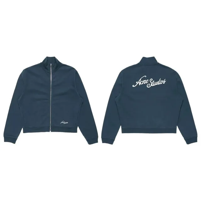 Acne Studios Zip-Up Jacket Embroidered Logo