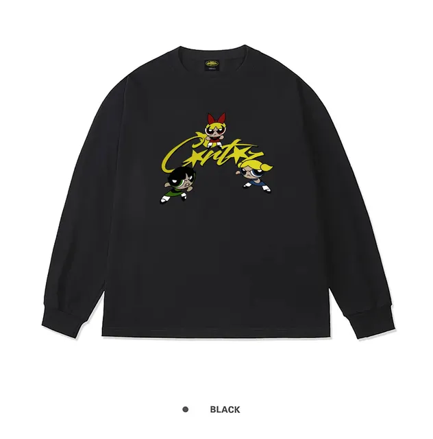 Corteiz × Marvel Long-Sleeve Tee Powerpuff Girls Graphic