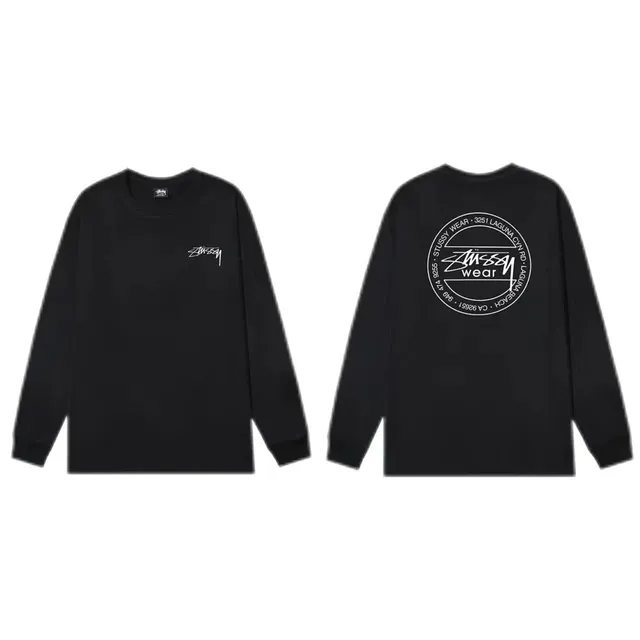 Stüssy Long Sleeve Tee Logo Print