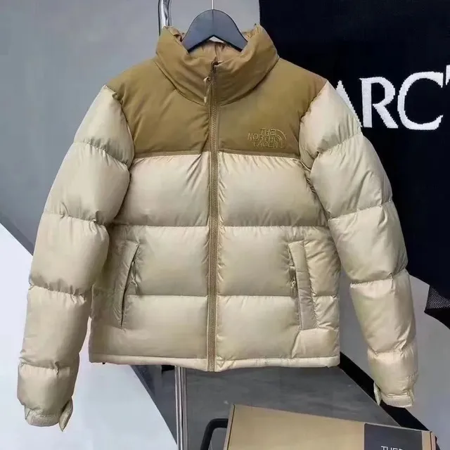The North Face Nuptse Jacket Two-Tone Beige