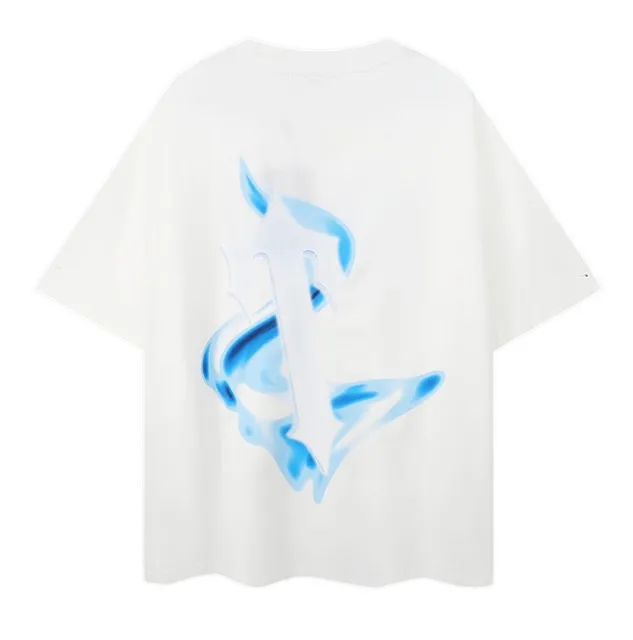 Fear of God Graphic Tee Ice Blue Flame Print