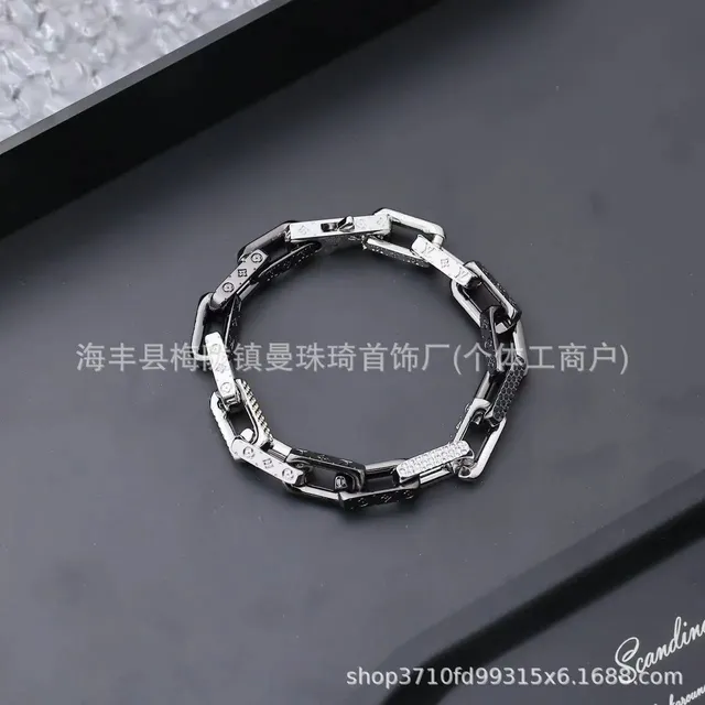 Louis Vuitton Chain Bracelet Monogram Link with Crystals