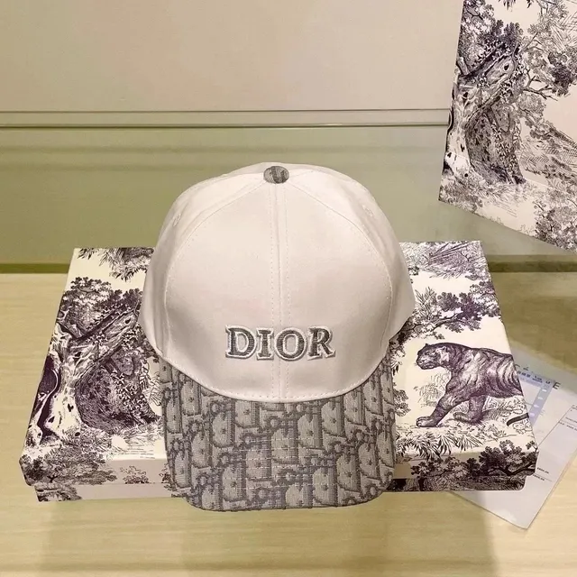 Dior Baseball Cap Toile de Jouy Print